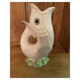 Vintage Fitz and Floyd Coy Fish Pitcher