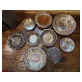 Silver Plate Bowls; Coasters; and more