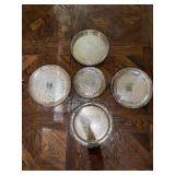 Round Silver Plate Trays