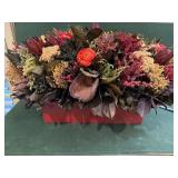 Planter with Faux Flowers