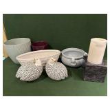 Small Planters; Decorative Birds; and more