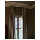 Beige Custom Drapes with Blackout Lining