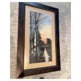 Framed Signed Lela Mann 1917