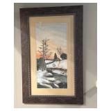 Framed Signed Lela Mann 1918