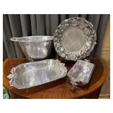 Metalware Serving Pieces Handcrafted in Mexico