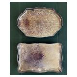 Reed & Barton Silver Plate Gallery Trays