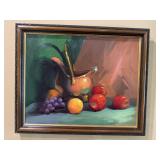 Framed Signed M.F. Robbins Still Life Painting