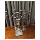 Silver Plate Candelabras