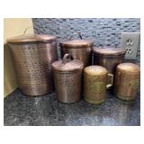 Antique Copper Finish Canisters and more