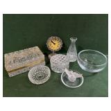 Lalique Doves; Crystal Vanity Box; and more