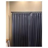 Dark Gray Custom Drapes with Blackout Lining