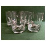 Crystal Rocks Cocktail Glasses Duck Theme