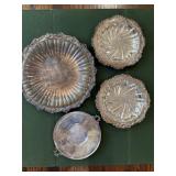 Round Silver Plate Trays