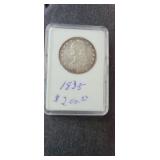 1835 Half Dollar