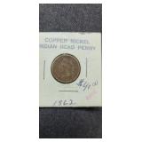 1962 Insdian Head Cent