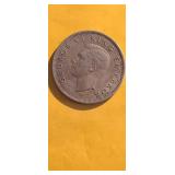 1847 New Zealand 1/2 Crownj