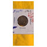 1863 Indian Head Cent--copper Nickel