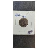 1864 Copper Nickel Cent