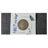 1867 Nickel-no Raysw