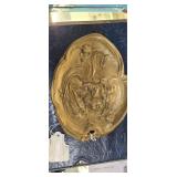 Rare Vintage Bronze Smoking Woman Ashtray