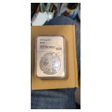 2019 Silver Eagle--ms 70