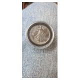 1929 S Walking  Half Dollar--beautiful Toning