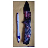Pirate Skull Spring Assisted Opening Knife Liner