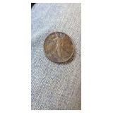 1947 Walking Half Dollar--beautirul Toning