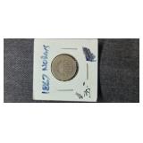 1867 No Rays Nickel