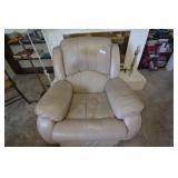 Leather recliner (worn)