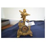 Ansonia cherub iron clock