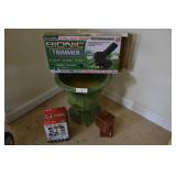 Ceramic flower pot, cordless phones, trimmer