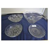 Punch bowl with cups and ladle