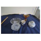 Small oriental vase, amber, misc