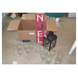 Wall sign, lantern, assorted holy design dishes