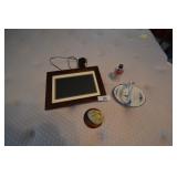 Digital photo album, egg bowl, candle