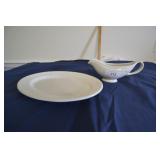 Ironstone gravy and meat platter