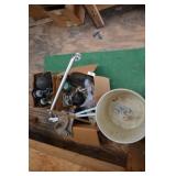 Outdoor lighting, buckets, box misc