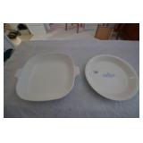2 Corning dishes