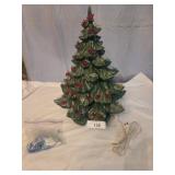 Ceramic Christmas tree with birds
