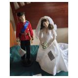 Princess Kate and Prince William china dolls -
