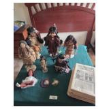 Native American dolls, stuffed, porcelain,