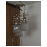 Electric hanging trio light