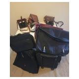 Luggage, camera, binoculars
