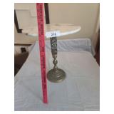 Brass with marble top table