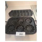 Combread iron skillets