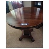 American Empire mahogany center table - 26 in