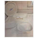Fire King wheat pattern Corning pie plate, 2
