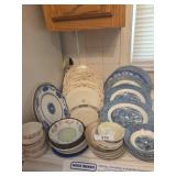 Assortment of plates, shakers, bowls, cups