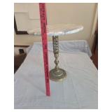 Brass with marble top table matches 216